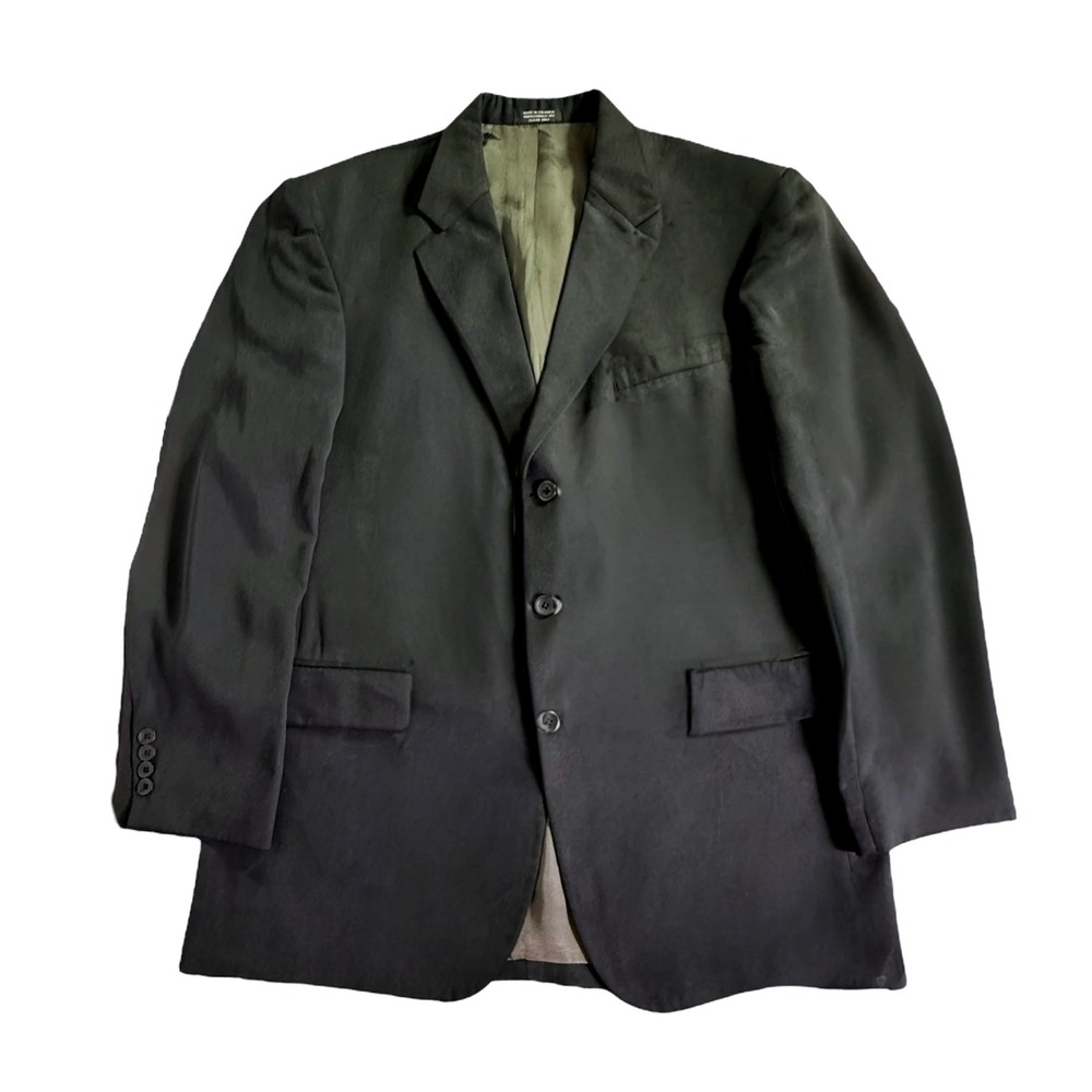 Oscar de la Renta Mens Black Blazer Jacket Business‎ Casual Size 44L